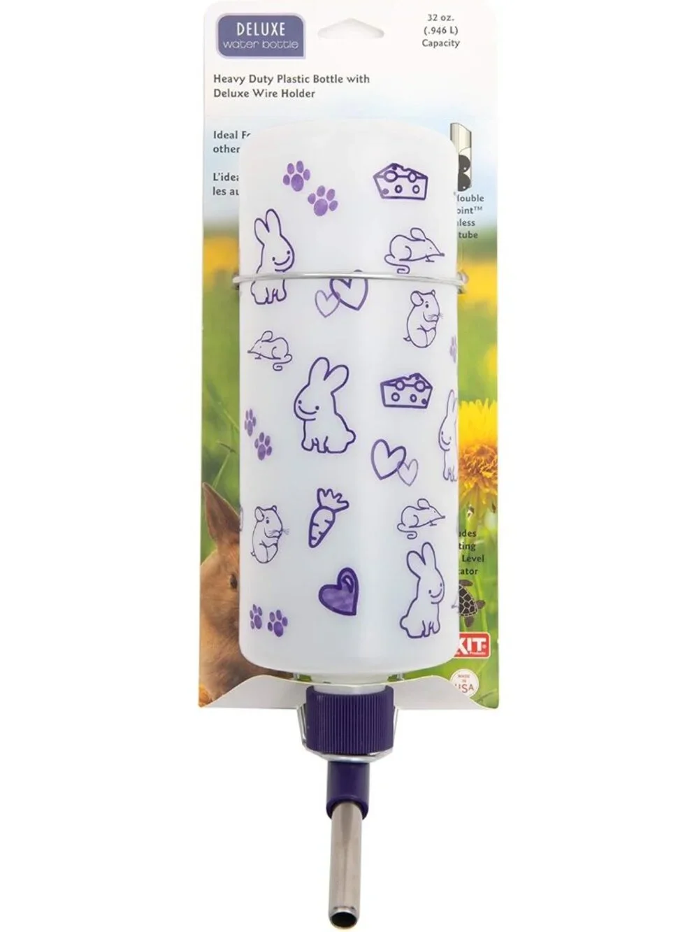 Lixit 32oz Weather Resistant Water Bottles with Heavy Duty Mount